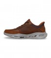 Zapato Slip-ins caballero Skechers Arch Fit Orvan Moxl 210981 con soporte plantar y acabado tipo piel.