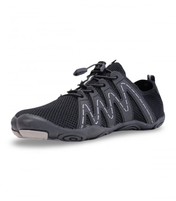 Deportivo barefoot Dockers by Gerli 59EN001 negro con cierre rotativo y diseño outdoor