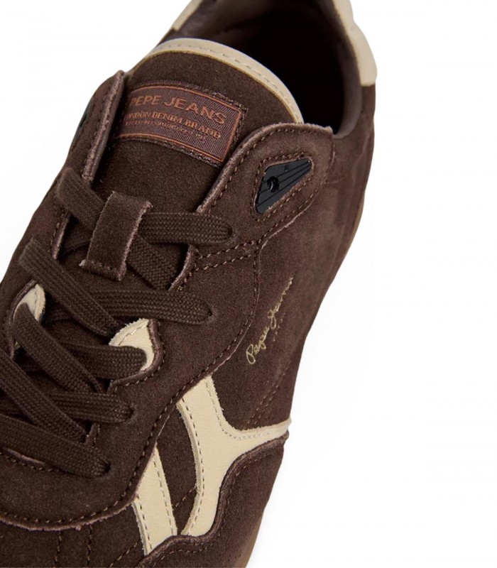 Deportivo retro Pepe Jeans Brit Boost M combinado en gris, cuero y azul