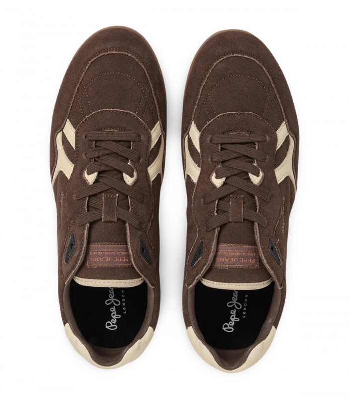 Deportivo retro Pepe Jeans Brit Boost M combinado en gris, cuero y azul