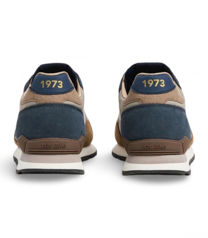 Deportivo retro Pepe Jeans Brit Boost M combinado en gris, cuero y azul