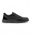 Zapato Pikolinos Alcalá M4T-6000C1 en piel negra con cordones elásticos para hombre