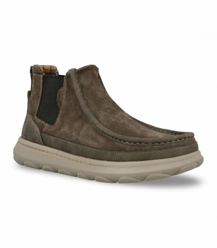 Botín Chelsea Jeep JM62020A en serraje verde Military para hombre
