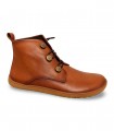 Botín barefoot Vivant 2764 en piel cuero con botones y elásticos laterales