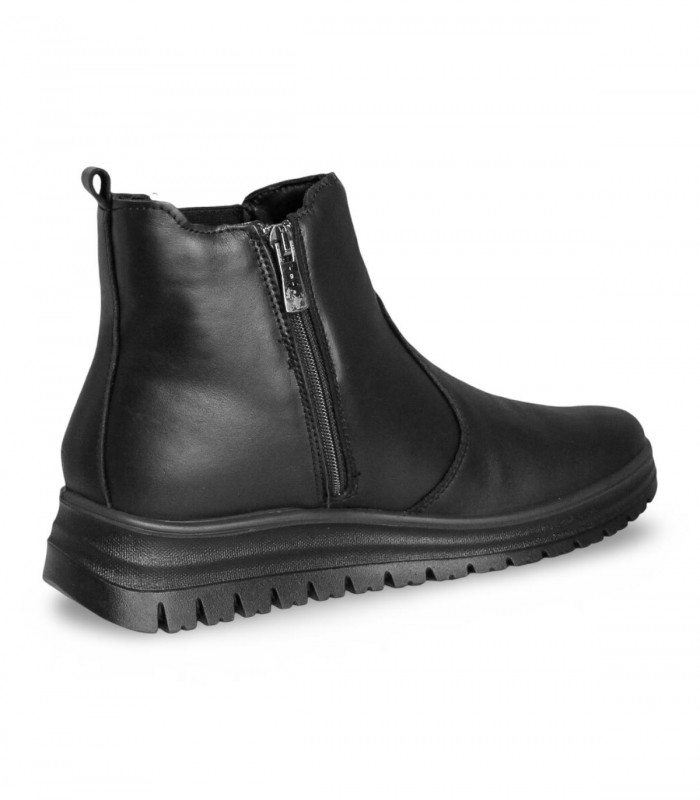 Botín Chelsea IGI & CO 2157100 en napa negra con cuña y Gore-Tex