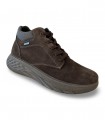 Botín IGI & CO 2118511 en serraje café con cordones y Gore-Tex para hombre