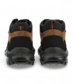 Botín de cordones Nature N200 en piel negra con cremallera e impermeable