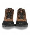 Botín de cordones Nature N200 en piel negra con cremallera e impermeable