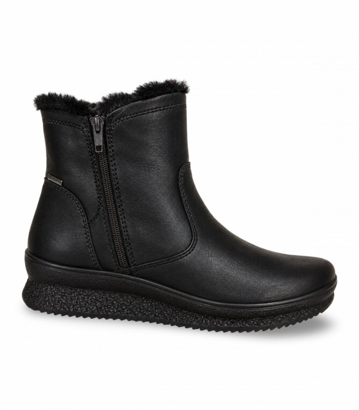 Botín IMAC 206158 en piel negra con membrana impermeable y suela ligera