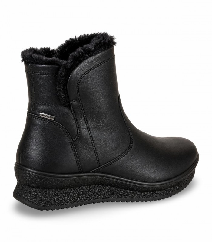 Botín IMAC 206158 en piel negra con membrana impermeable y suela ligera