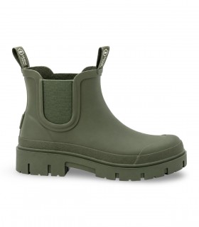 Katiuska Chelsea Natural World 7042 kaki con doble tirador y plataforma track