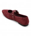 Francesita Whynn LATB24243-2959AL en ante burdeos con hebilla ajustable