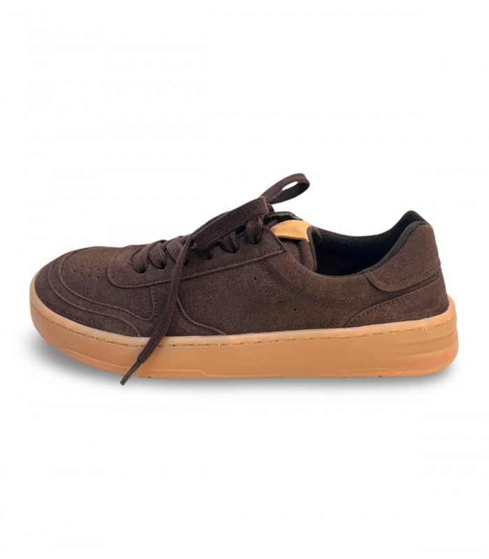 Deportiva barefoot Coqueflex Kaia Brown marrón de estilo casco con drop cero