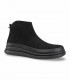 Zapato casual 48 Horas 2801 en nobuck negro con suela gruesa ligera
