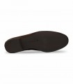 Mocasín Unisa Dalcy en ante marrón Walnut con adorno metálico y tacón bajo