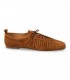 Zapato casual de cordones Whynn TB24075-6004A en ante taupe con corte fruncido
