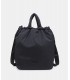 Bolso Pepe Moll 262452 negro en tejido técnico con asas acolchadas y cierre ajustable