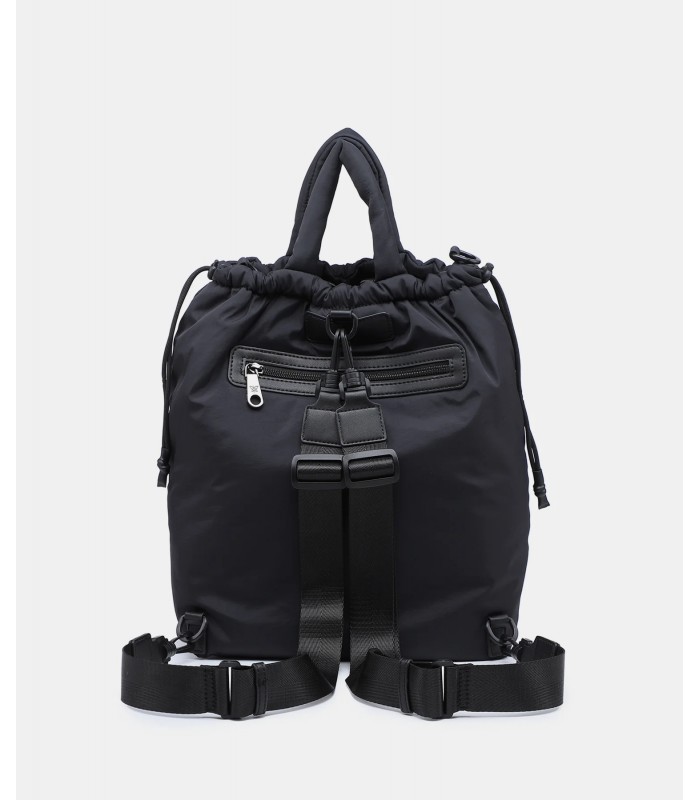 Bolso Pepe Moll 262452 negro en tejido técnico con asas acolchadas y cierre ajustable