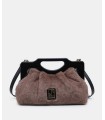 Bolso Pepe Moll 262421 café de pelo suave con asa rígida