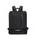 Mochila Pepe Moll 262380 negra en tejido técnico con bolsillo frontal vertical