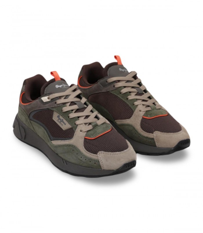 Deportivo Pepe Jeans Marlon Forest M verde kaki con vivos naranjas