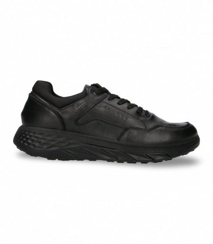 Zapato sport de cordones IGI & CO 2118400 en piel napa negra con Gore-Tex