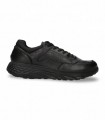 Zapato sport de cordones IGI & CO 2118400 en piel napa negra con Gore-Tex