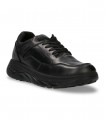 Zapato sport de cordones IGI & CO 2118400 en piel napa negra con Gore-Tex