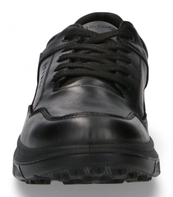 Zapato sport de cordones IGI & CO 2118400 en piel napa negra con Gore-Tex