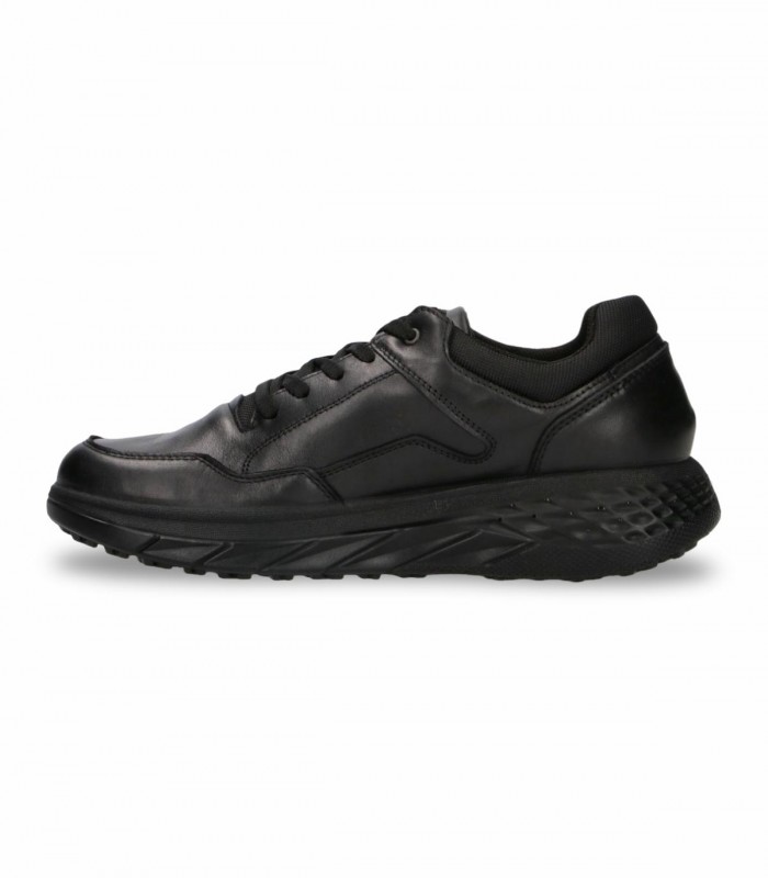 Zapato sport de cordones IGI & CO 2118400 en piel napa negra con Gore-Tex