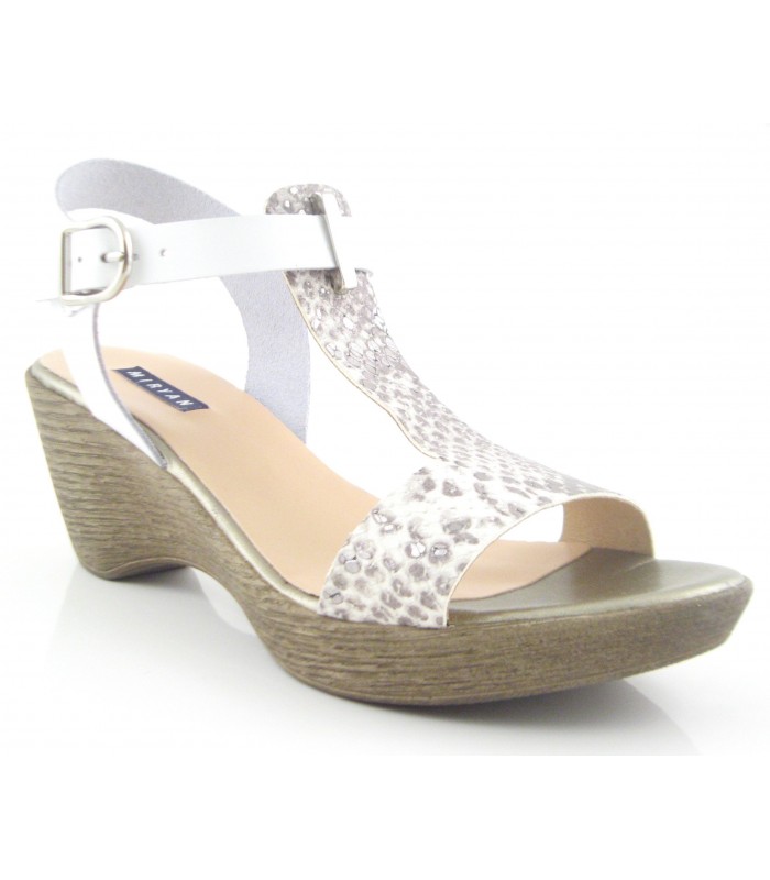 Sandalia Cuña mujer MIRYAN 9146 HIELO