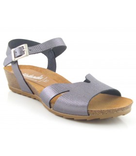 Sandalia Cuña mujer Oh My SANDALS 3639 PLOMO
