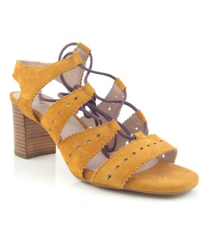 Sandalia Tacón mujer GIKO 14547 CUERO